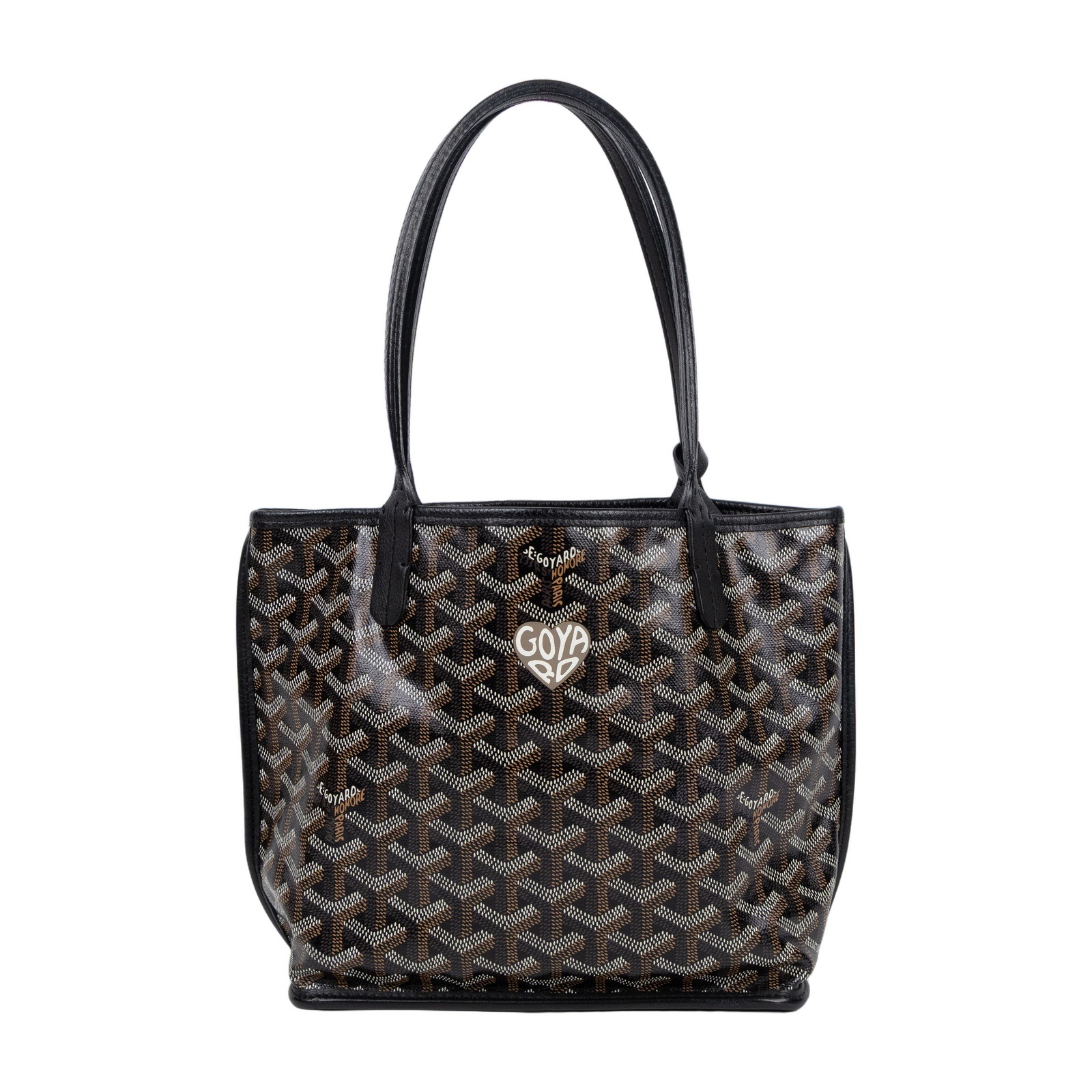 高雅德 GOYARD Anjou Mini Bag 托特包 ANJOUSMINCG 黑ANJOU MINI 防塵袋/購買證明/內袋
