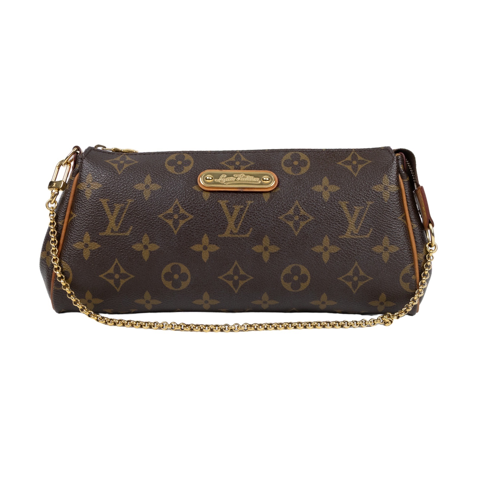 路易威登 LOUIS VUITTON Eva 經典帆布 鍊帶 小肩包 M95567 原花EVA 原廠盒子/背帶