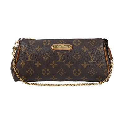 路易威登 LOUIS VUITTON Eva 經典帆布 鍊帶 小肩包 M95567 原花EVA 原廠盒子/背帶