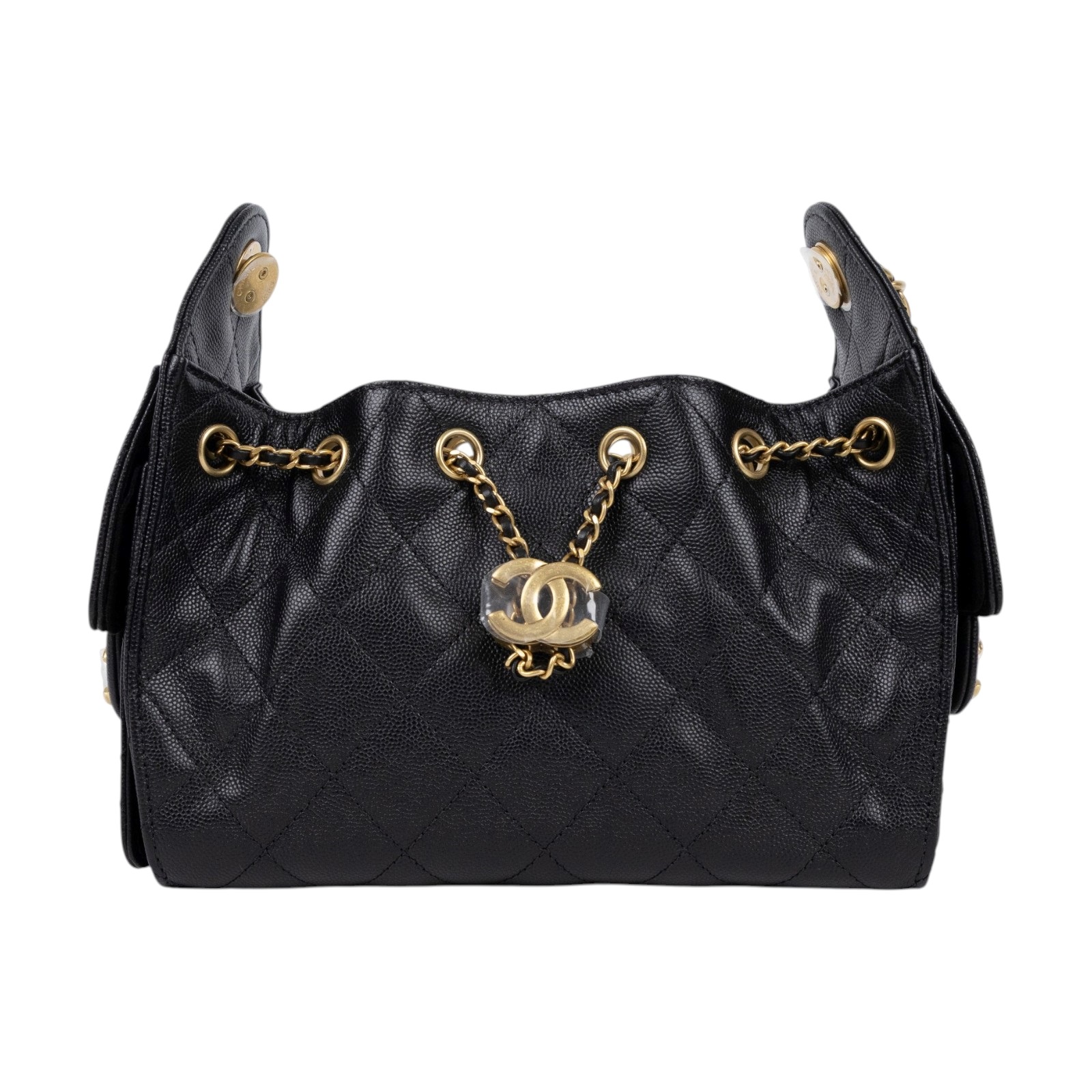 香奈兒 CHANEL 25 迷你包 AS5631 B20304 黑金荔枝25包 MINI 原廠盒子/防塵袋/購買證明