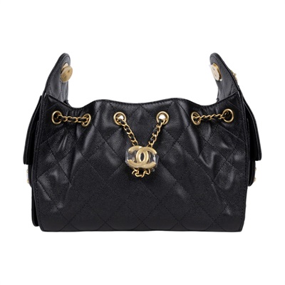 香奈兒 CHANEL 25 迷你包 AS5631 B20304 黑金荔枝25包 MINI 原廠盒子/防塵袋/購買證明