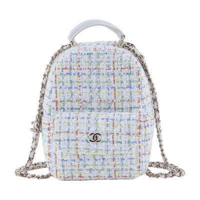 香奈兒 CHANEL 經典 迷你 後背包 AP3753 B19061 晶片款 白毛呢後背包 無附屬品