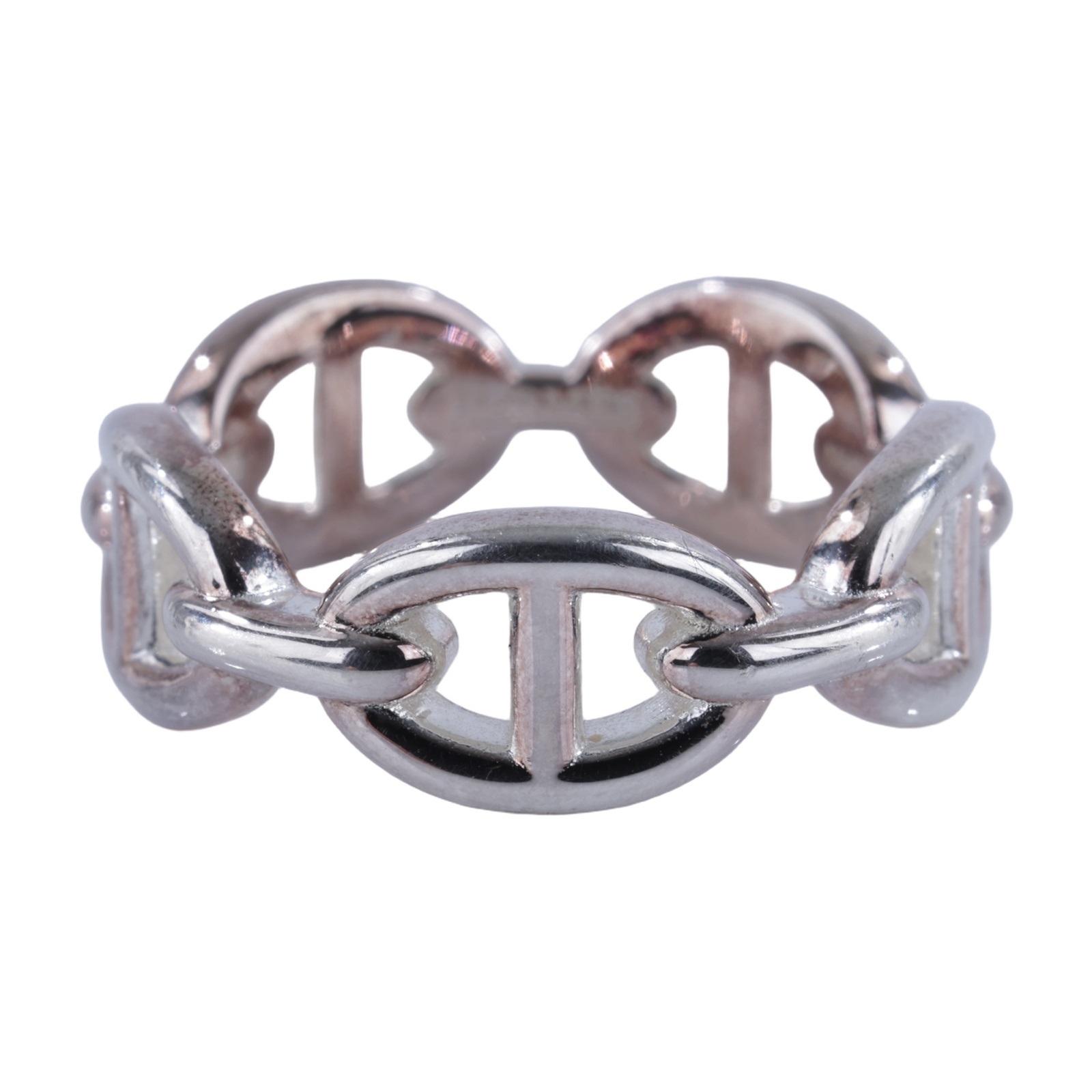 愛馬仕 Hermes Chaine dancre Enchainee 豬鼻子 戒指 H109507Bv00053 22W274189  原廠盒子