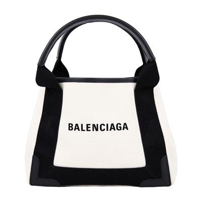 巴黎世家 BALENCIAGA NAVY CABAS XS 托特包 手提包 肩背包 斜背包 3903462HH3N 黑白CABAS XS 防塵袋/背帶/內袋