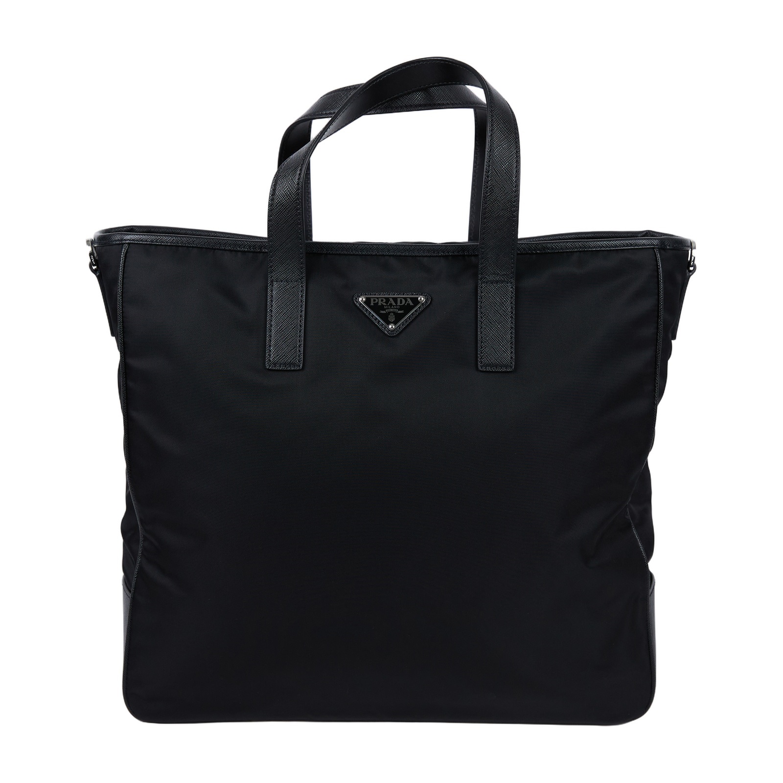 普拉達 PRADA Re-Nylon 托特包  黑尼龍公事包 防塵袋/背帶