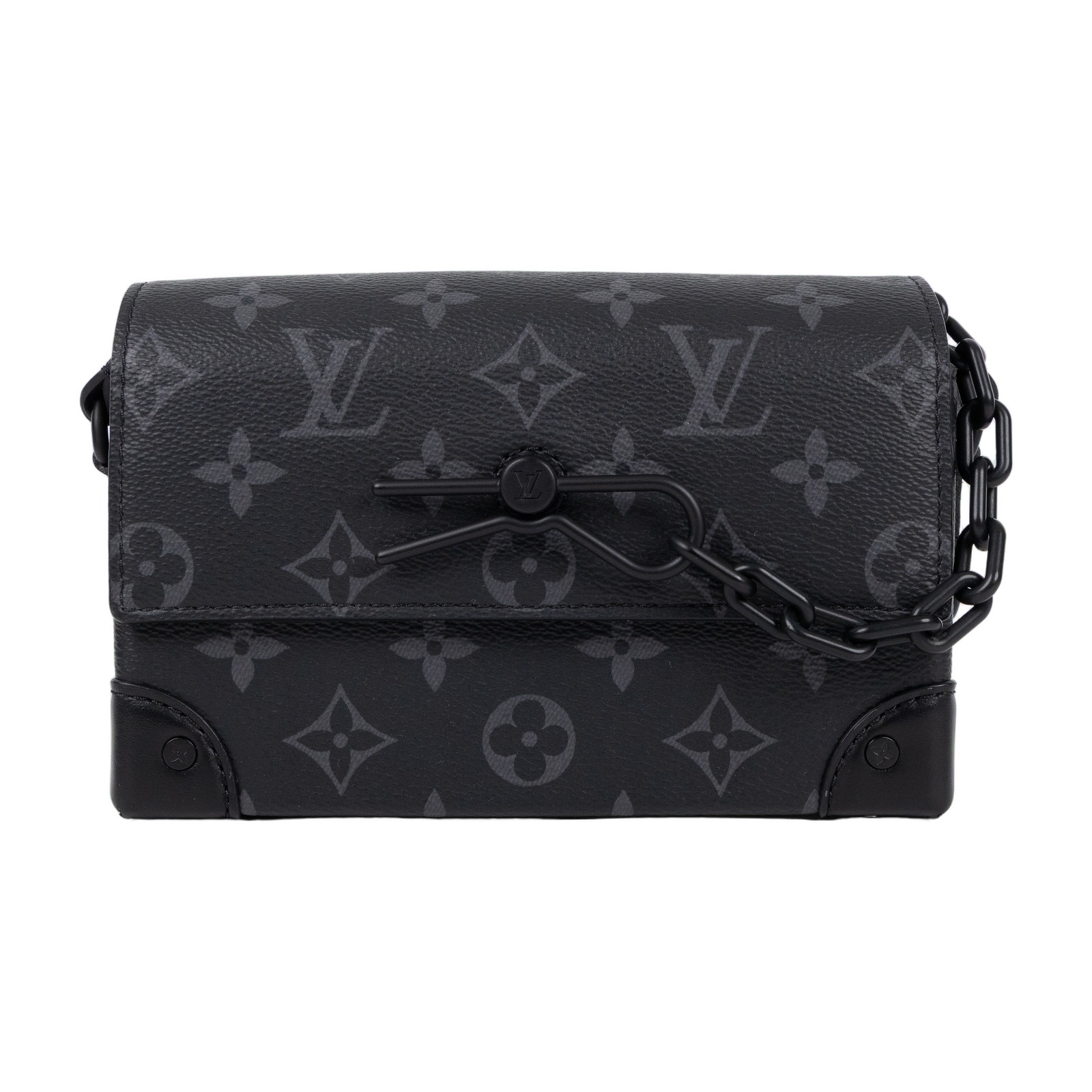 路易威登 LOUIS VUITTON Steamer 隨身錢包 肩背 M81783 晶片款 黑原花STEAMER 原廠盒子/防塵袋