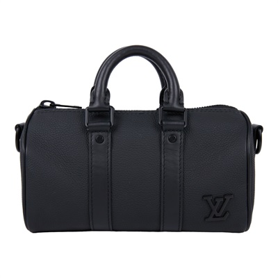 路易威登 LOUIS VUITTON Keepall XS號 手提 斜背 肩背包 黑色 M80950 晶片款 黑KEEPALL  XS 原廠盒子/背帶/購買證明