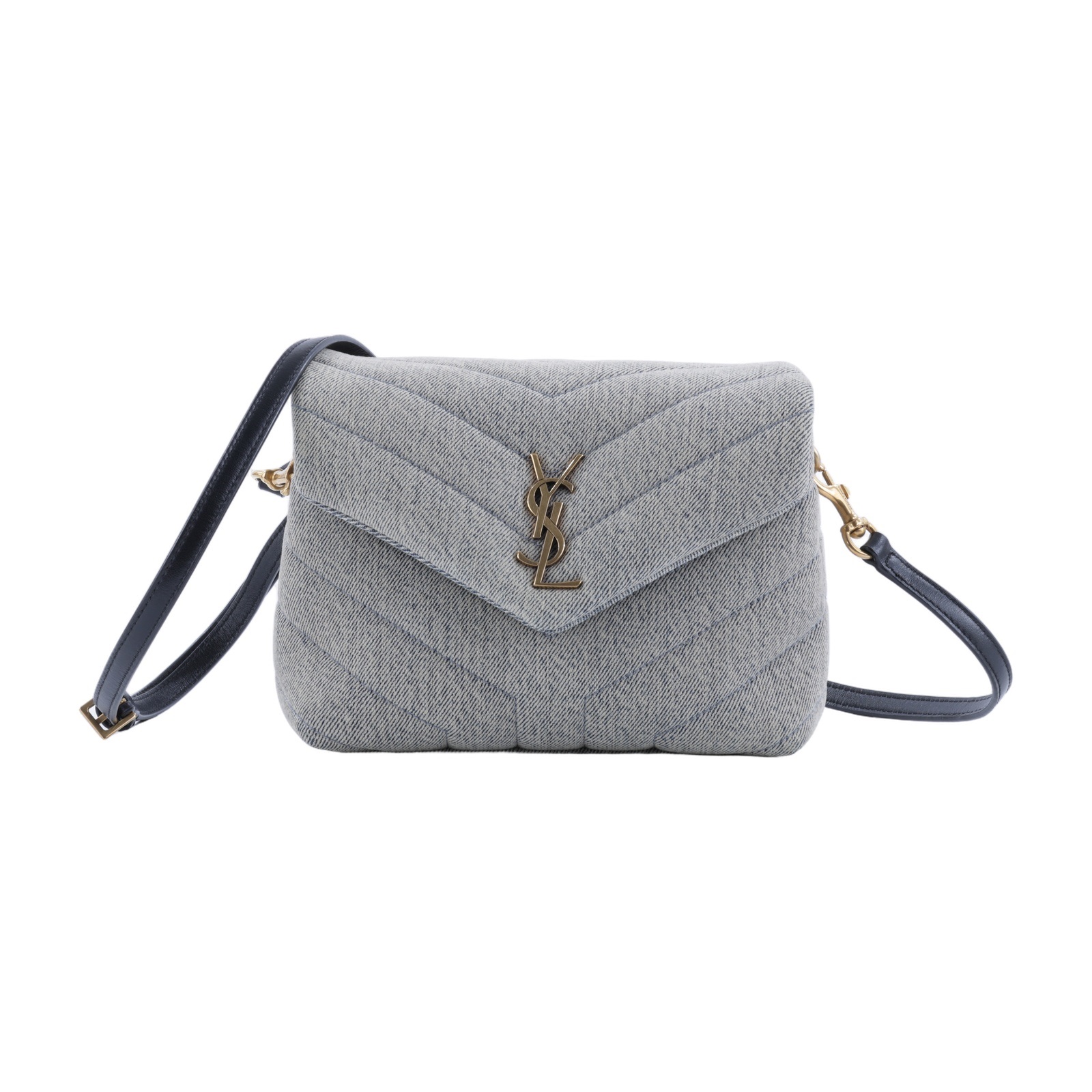 聖羅蘭 YSL SAINT LAURENT Loulou 絎縫 TOY 迷你 手袋  肩背 斜背包 金色五金 678401FAADY  原廠盒子/防塵袋/背帶