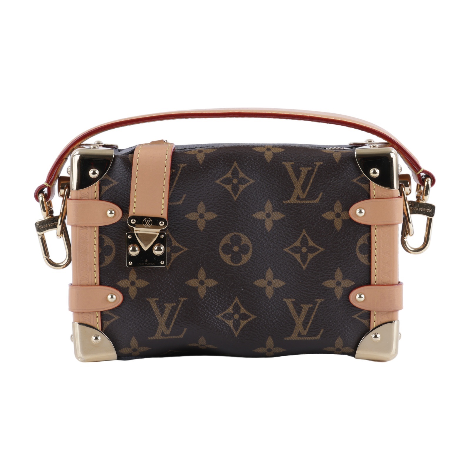路易威登 LOUIS VUITTON Side Trunk PM 手提包 肩背包 斜背包 M46815 晶片款  原廠盒子/防塵袋/背帶