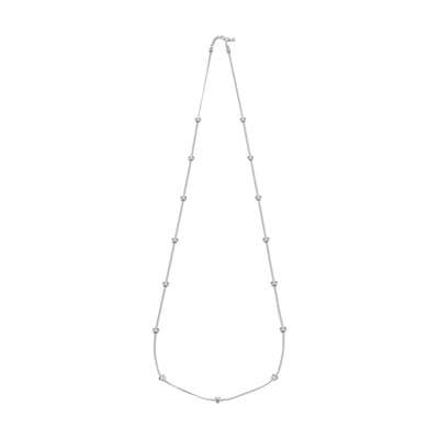 香奈兒 CHANEL CC LOGO 項鍊 頸鍊 鎖骨鍊 ABE254 B18058A24B 銀色15花LOGO項鍊 原廠盒子/內襯