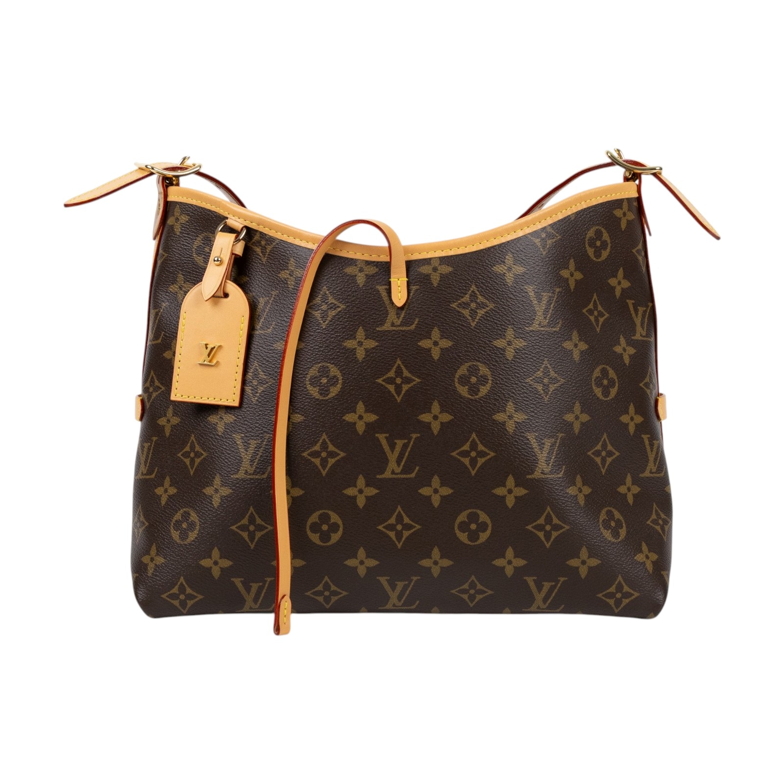 路易威登 LOUIS VUITTON CarryAll PM 原花 肩背包 M46203 晶片款  原廠盒子/防塵袋/台灣購買證明/內袋