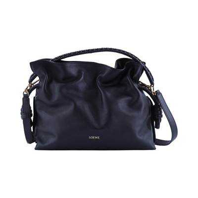 羅意威 LOEWE Flamenco Medium 中型 肩背包 A411FC1XD4 黑金FLAMENCO MEDIUM 背帶