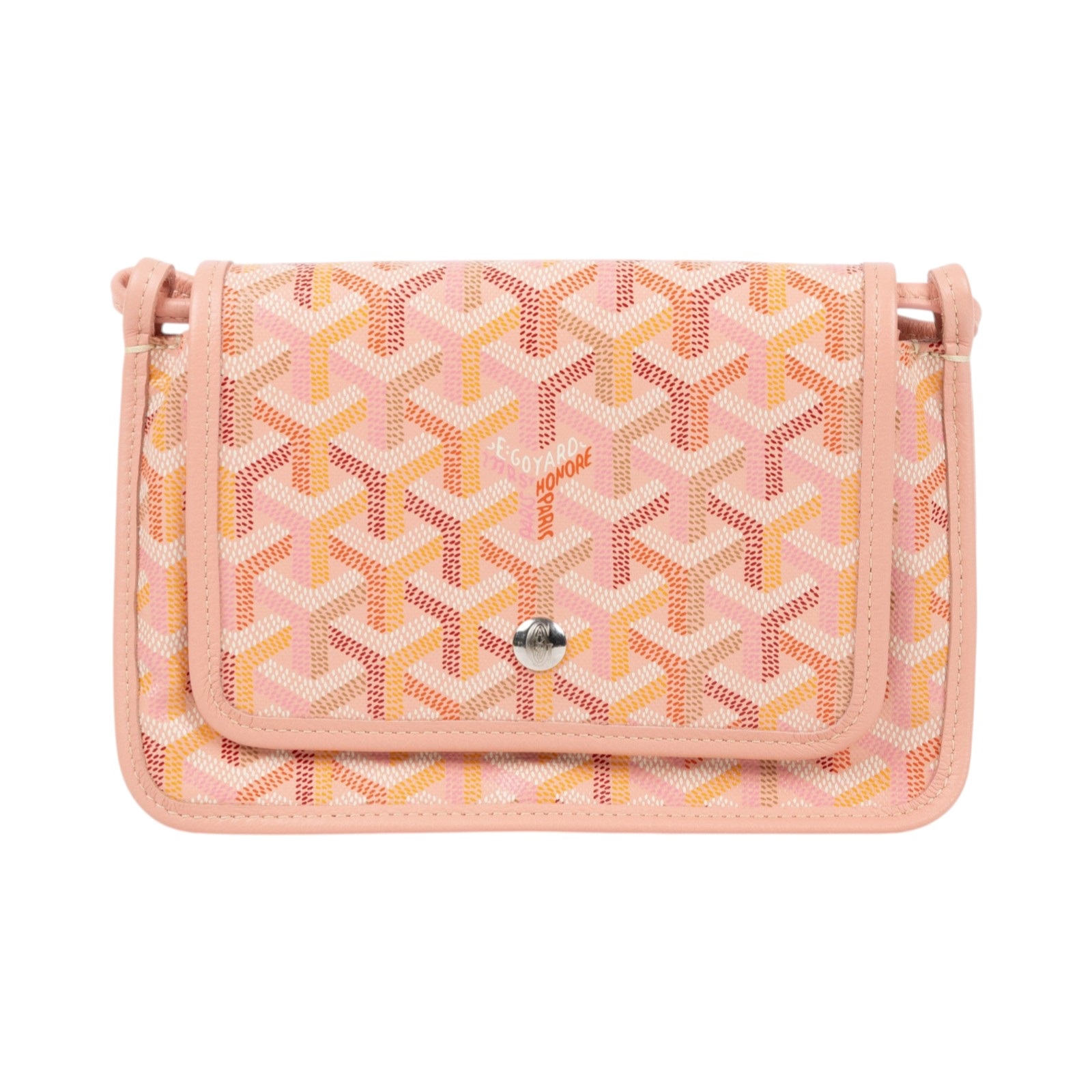 高雅德 GOYARD Plumet Pocket Wallet 肩背 隨身錢包 PLUMETPMLTY 粉PLUMET 防塵袋