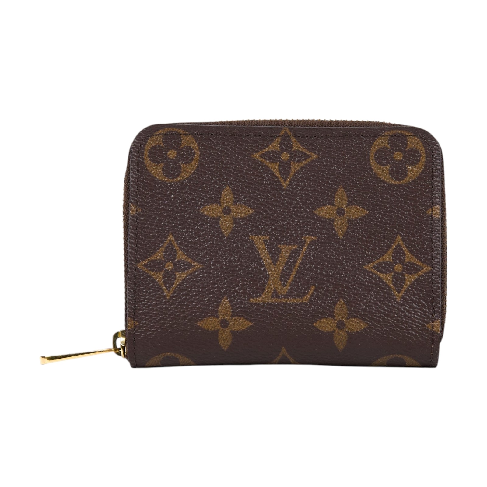 路易威登 LOUIS VUITTON 拉鏈零錢包 經典帆布 M60067 原花拉鍊短夾 原廠盒子/防塵袋
