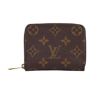 路易威登 LOUIS VUITTON 拉鏈零錢包 經典帆布 M60067 原花拉鍊短夾 原廠盒子/防塵袋