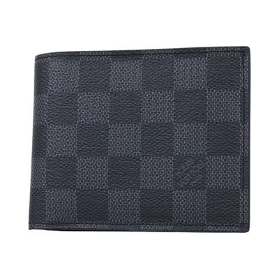 路易威登 LOUIS VUITTON Amerigo 錢包 短夾 棋盤格 黑色 N41635 黑棋盤格短夾 無附屬品