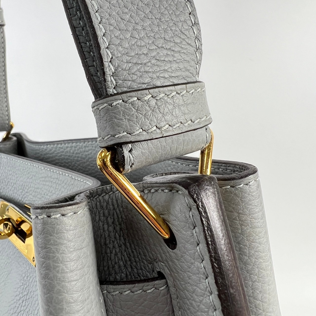 愛馬仕 Hermes So-Kelly Bag 凱莉水桶包 22 SOKL22 T刻 冰河藍SO KELLY 22CM 原廠盒子/防塵袋