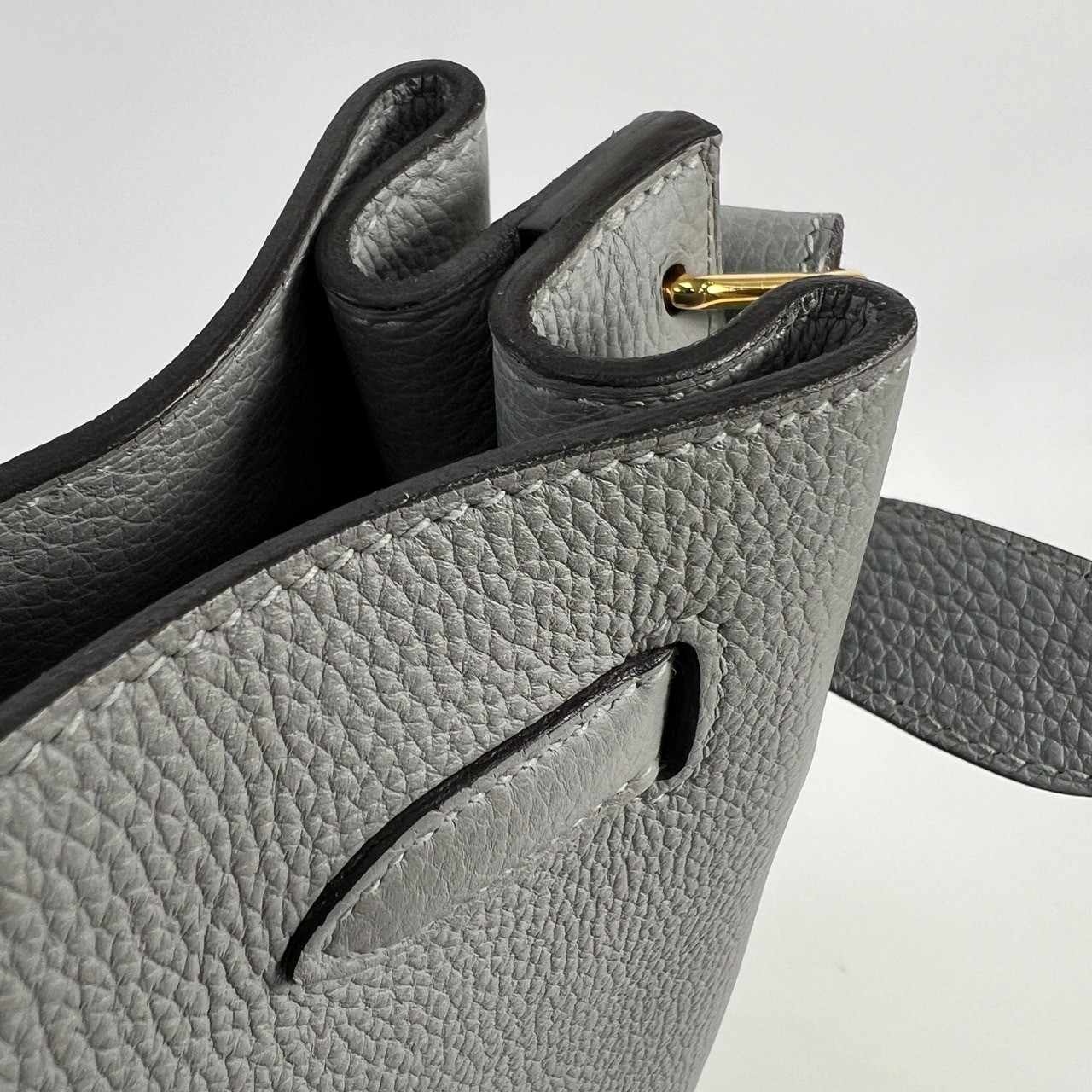 愛馬仕 Hermes So-Kelly Bag 凱莉水桶包 22 SOKL22 T刻 冰河藍SO KELLY 22CM 原廠盒子/防塵袋