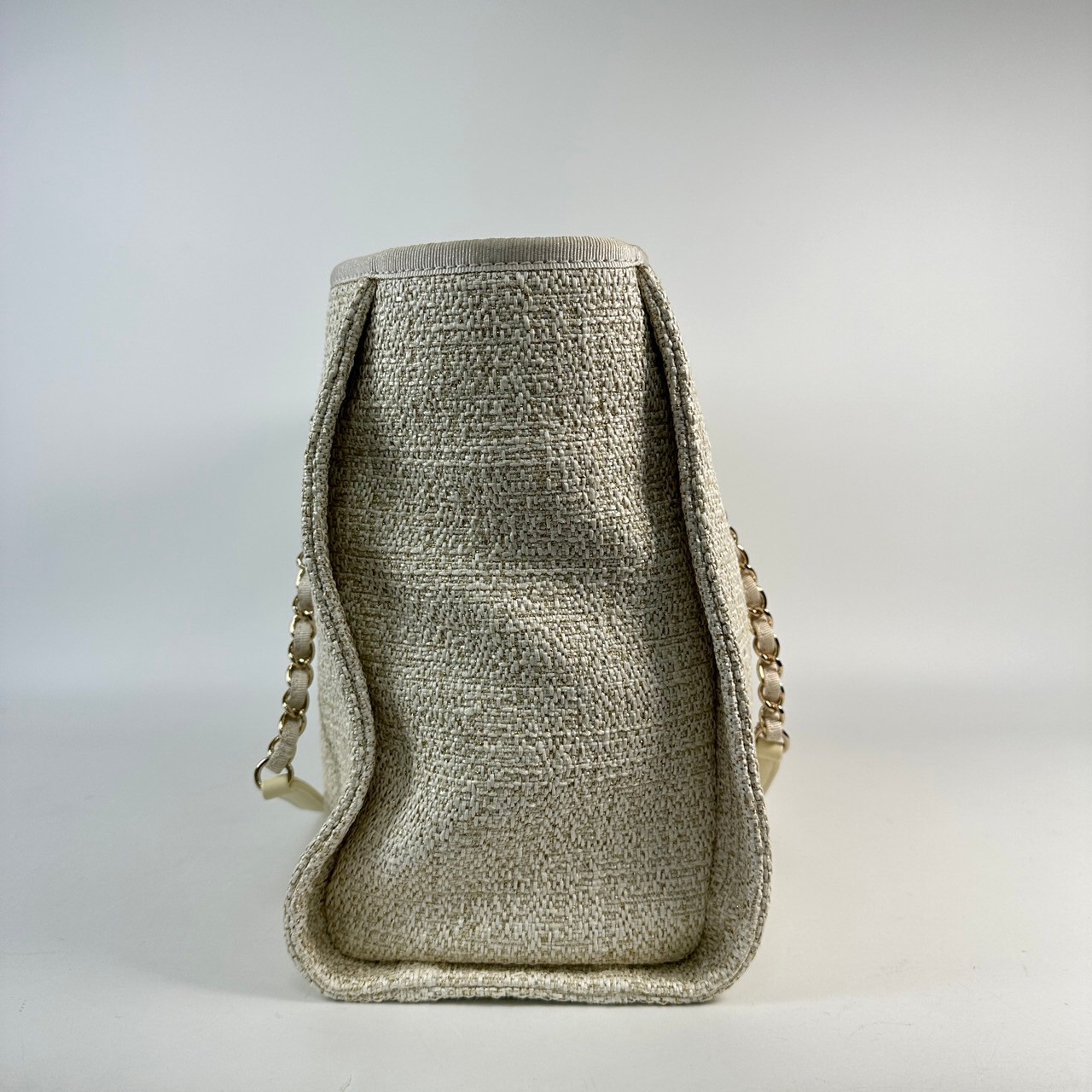 香奈兒 CHANEL 沙灘 托特包  白沙灘包 保證卡