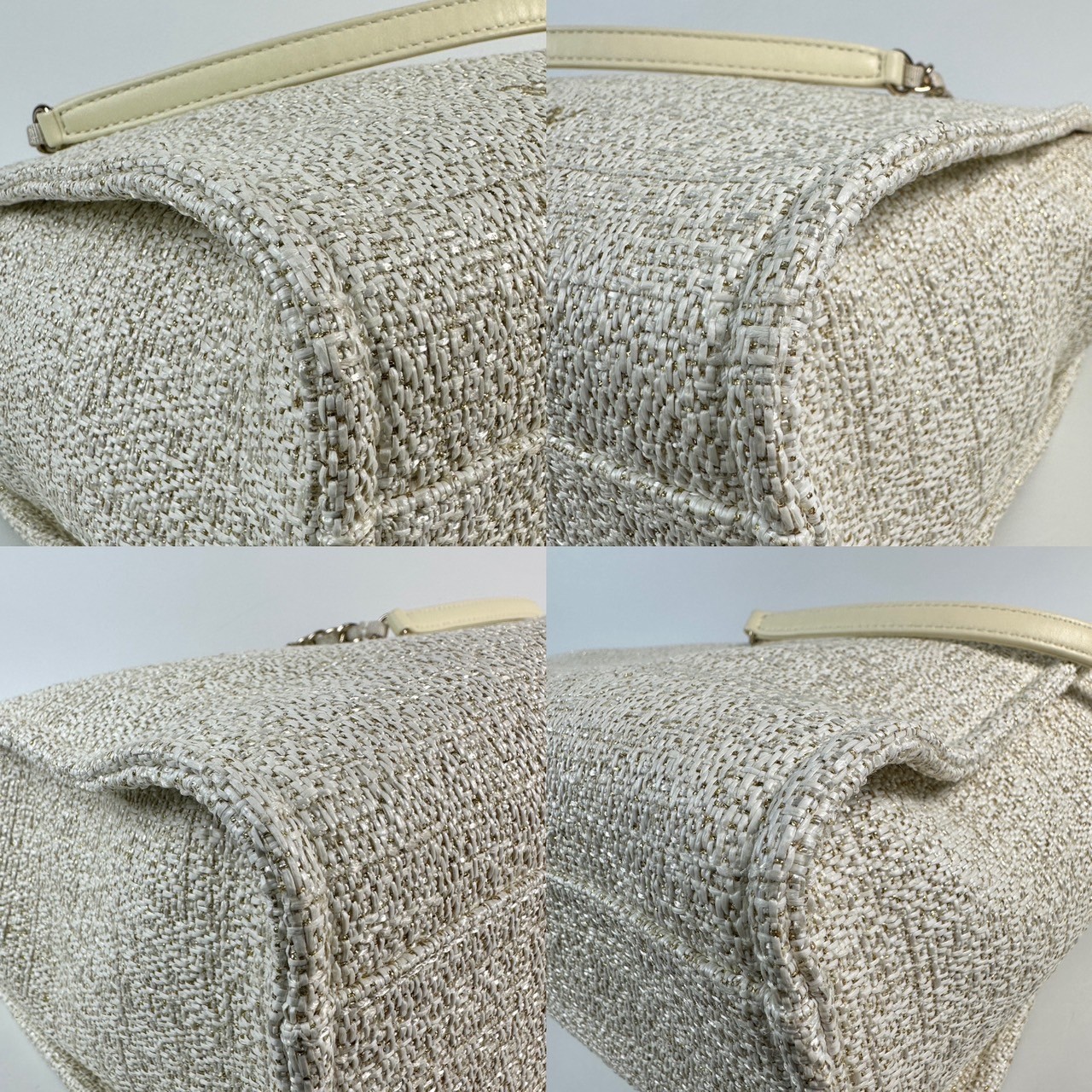 香奈兒 CHANEL 沙灘 托特包  白沙灘包 保證卡