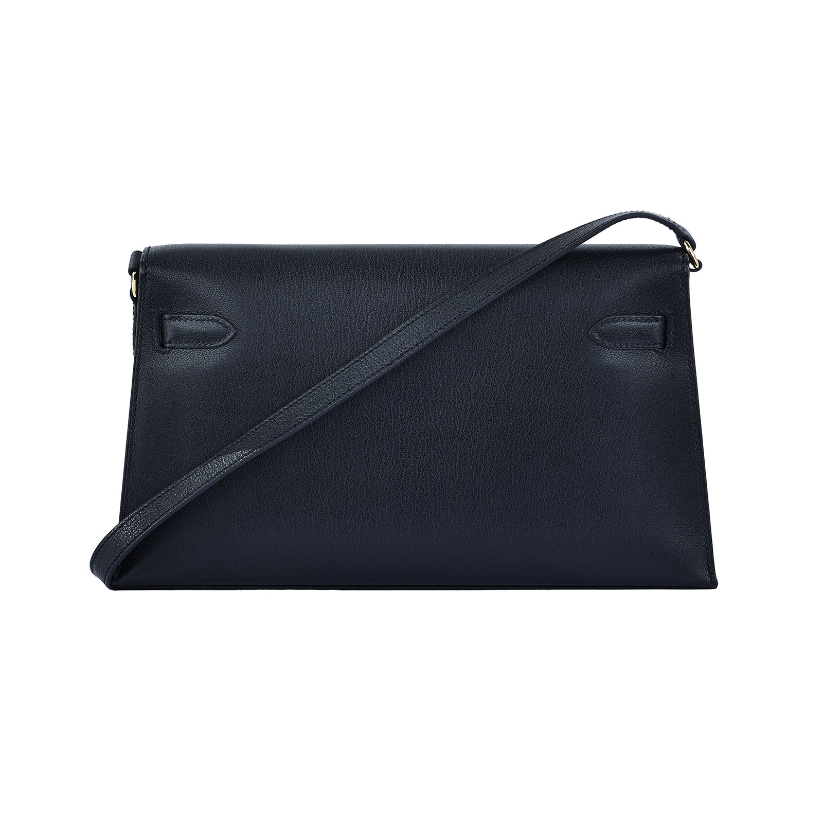 愛馬仕 Hermes Kelly Elan 凱莉包 腋下包 KLELAN B刻 黑金KELLY ELAN 原廠盒子/防塵袋