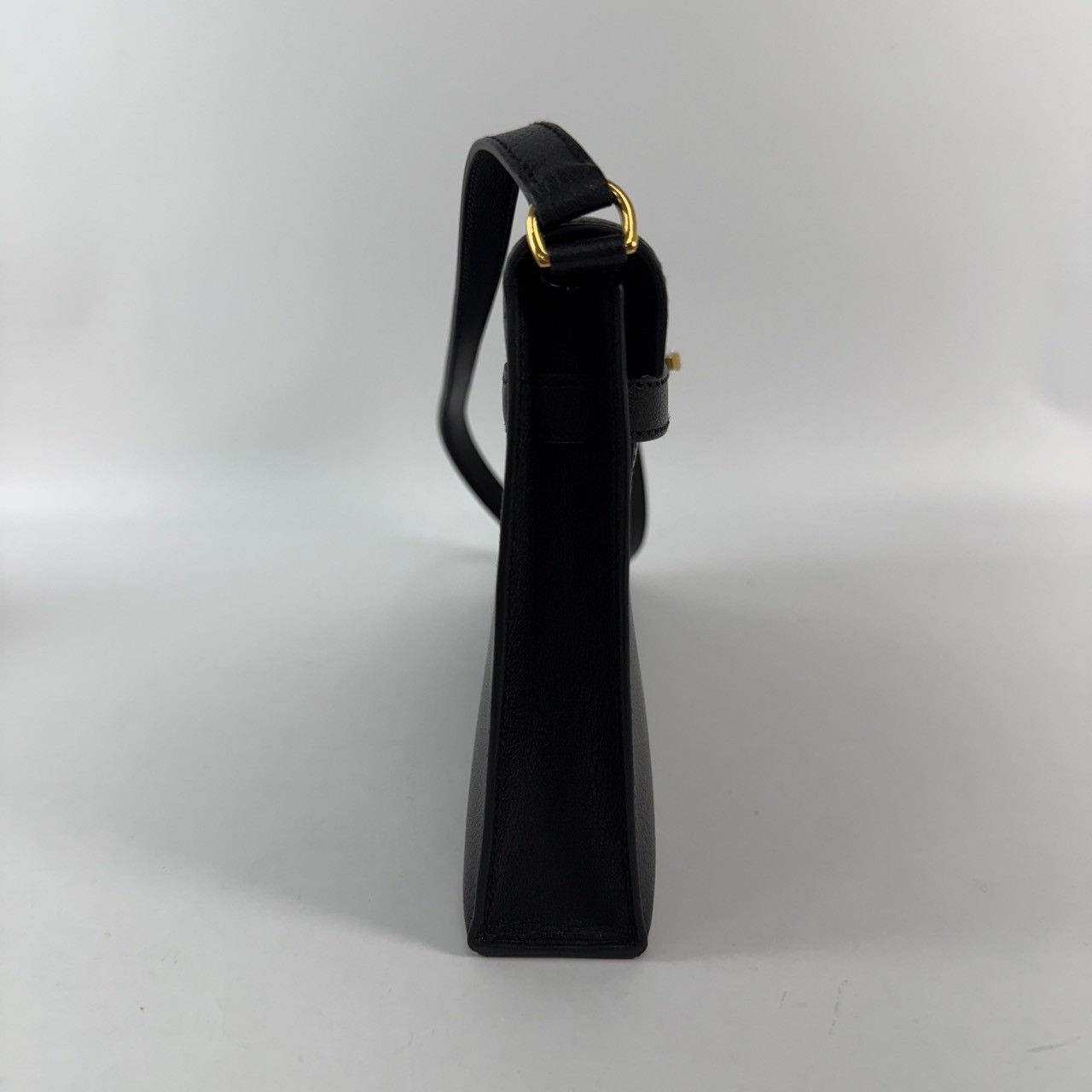愛馬仕 Hermes Kelly Elan 凱莉包 腋下包 KLELAN B刻 黑金KELLY ELAN 原廠盒子/防塵袋