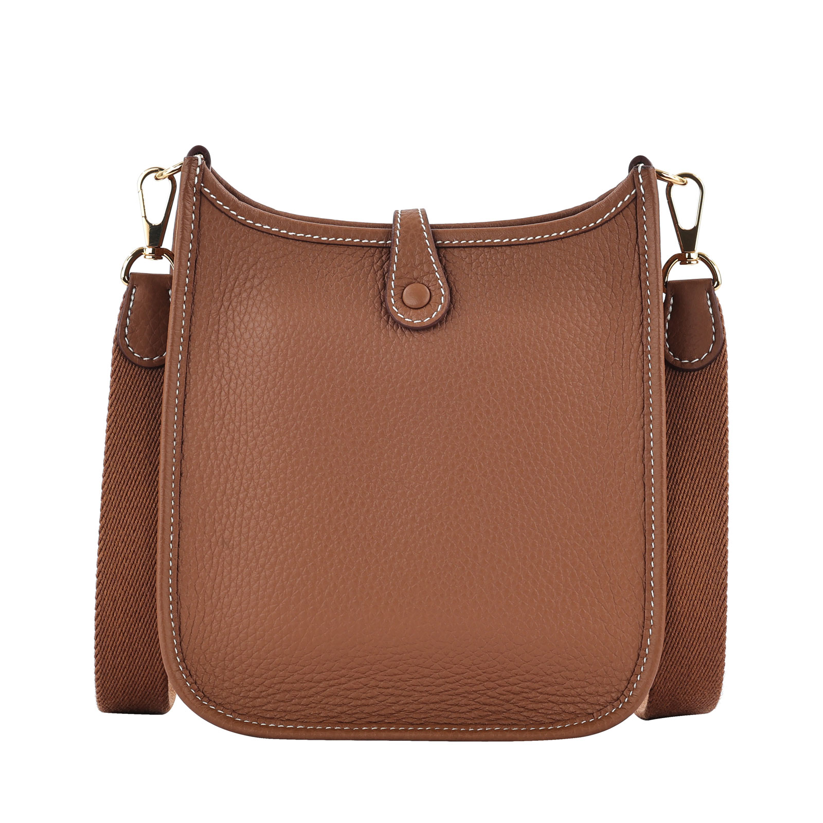 愛馬仕 Hermes Evelyne Bag Mini 伊芙琳包 Evelyne 16 EV16 W刻 金棕MINI EVELYNE 原廠盒子/防塵袋/購買證明