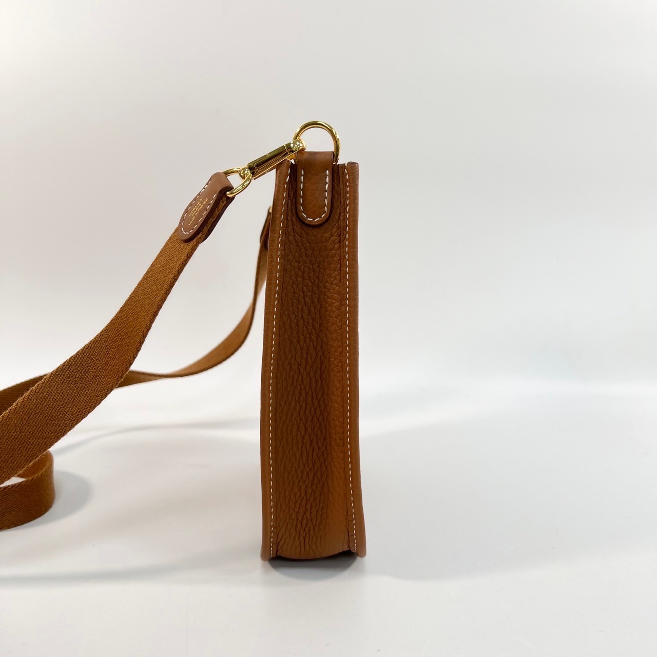 愛馬仕 Hermes Evelyne Bag Mini 伊芙琳包 Evelyne 16 EV16 W刻 金棕MINI EVELYNE 原廠盒子/防塵袋/購買證明