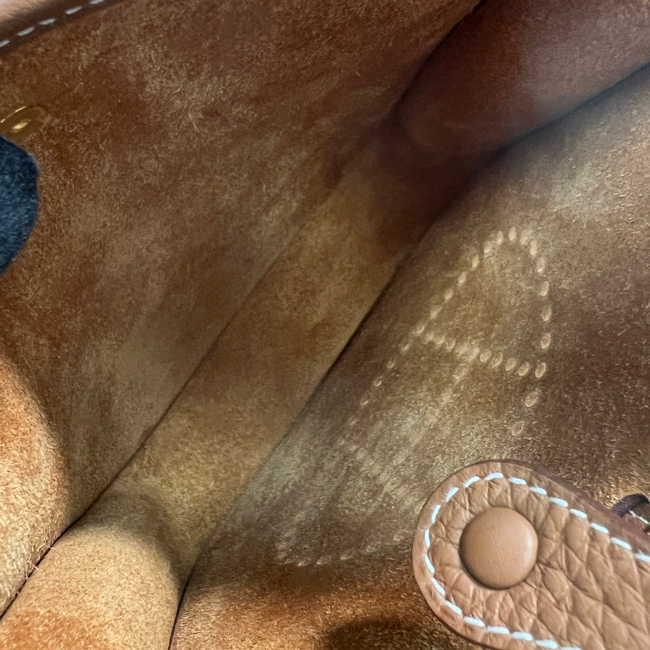 愛馬仕 Hermes Evelyne Bag Mini 伊芙琳包 Evelyne 16 EV16 W刻 金棕MINI EVELYNE 原廠盒子/防塵袋/購買證明