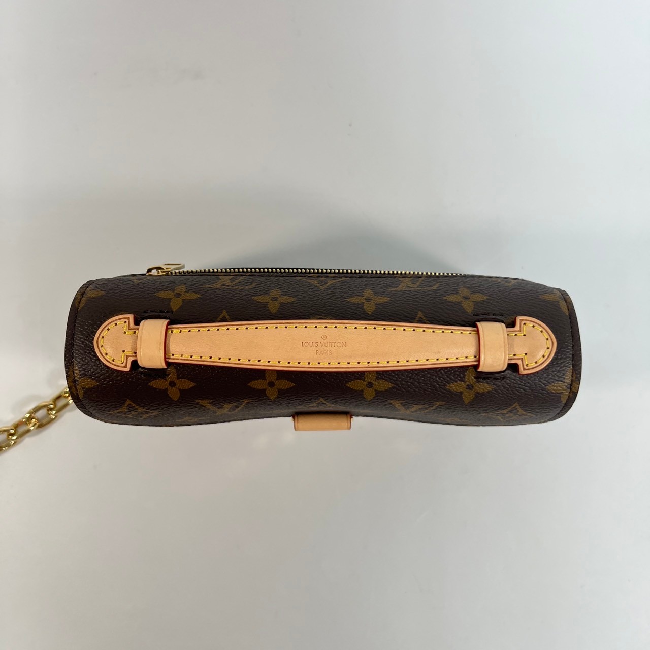 路易威登 LOUIS VUITTON Pochette Métis East West 老花 鏈條 郵差包 腋下單肩包 M46279 晶片款  原廠盒子/防塵袋