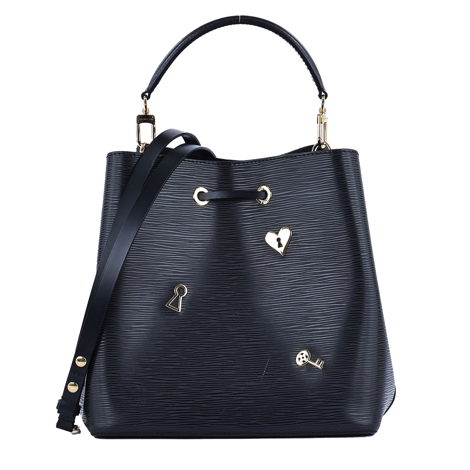 路易威登 LOUIS VUITTON NéoNoé 手提 肩背包 M53237 晶片款 黑EPI造型水桶NéoNoé 防塵袋