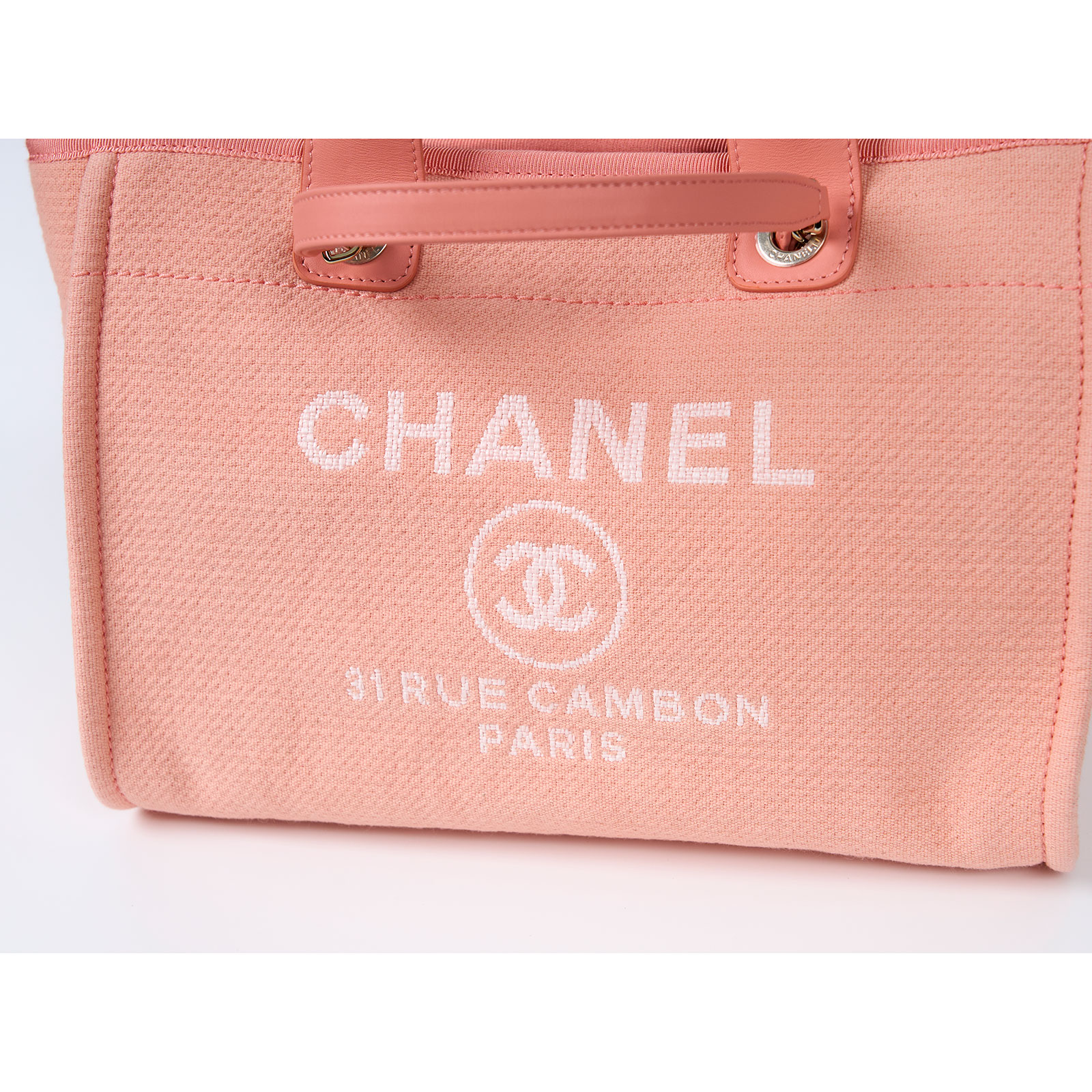 香奈兒 CHANEL 海灘包  晶片款 粉色沙灘包 DUSTＢAG