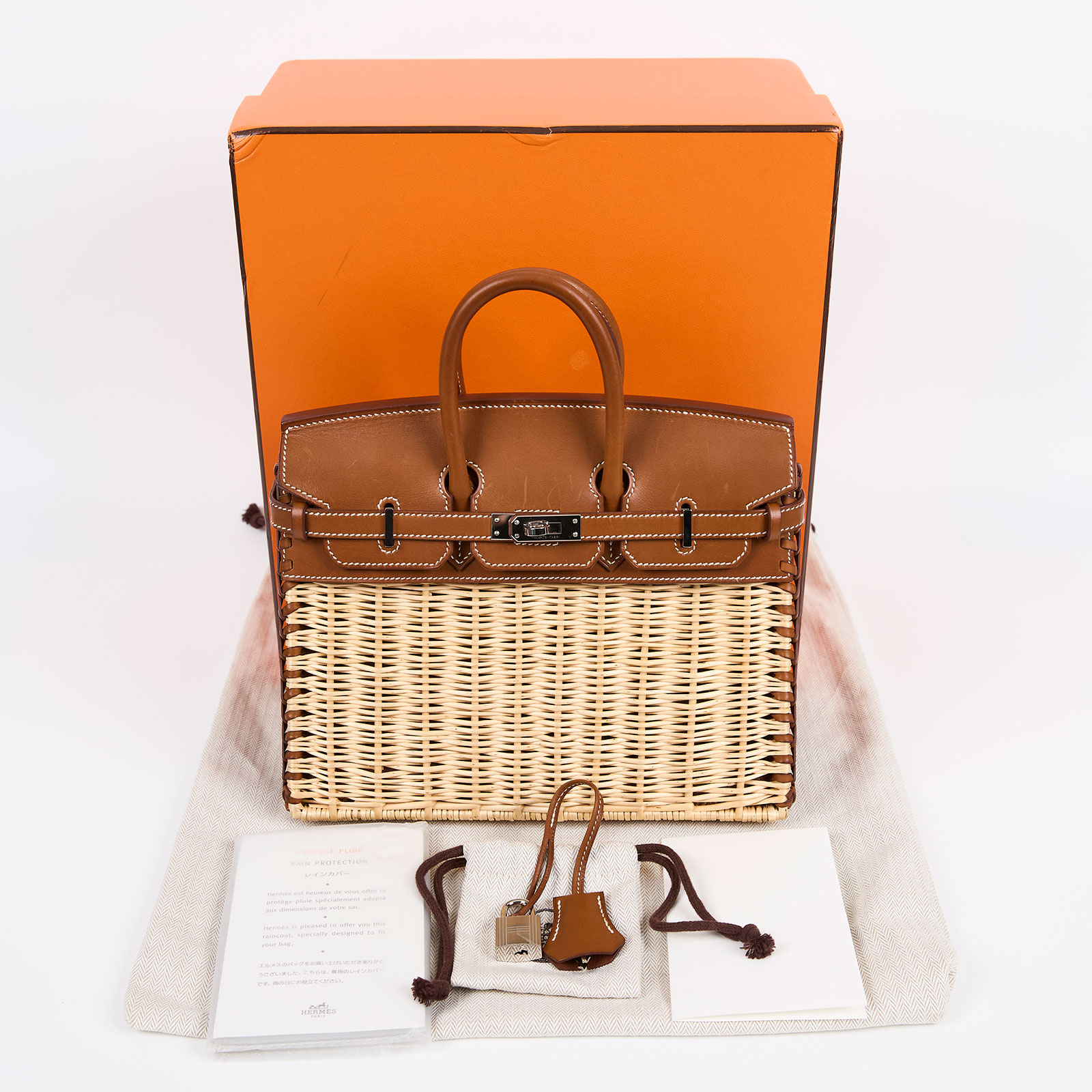愛馬仕 Hermes Birkin Bag 柏金包 25 BK25 B刻 棕色BIRKIN PICNIC25 原廠盒子/防塵袋/中國購買證明