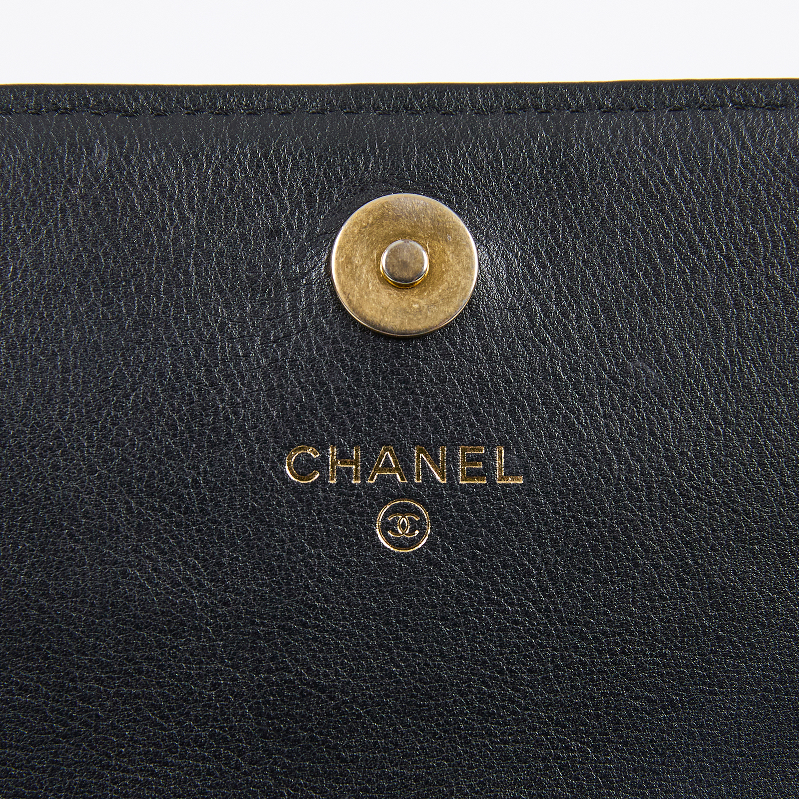 香奈兒 CHANEL 菱格紋 大LOGO 肩背包  黑CHANEL LOGO WOC 原廠盒子/防塵袋/保證卡