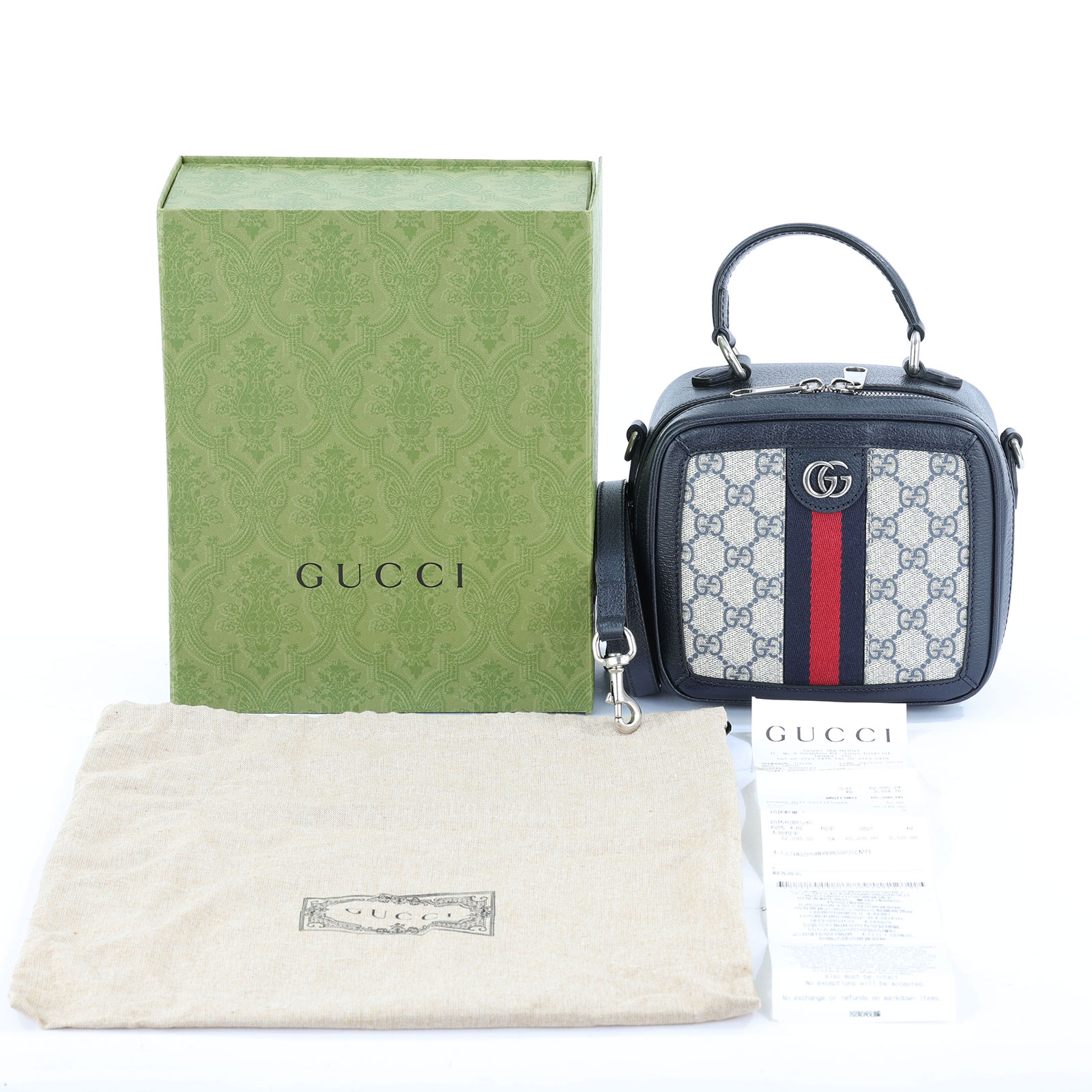 古馳 GUCCI Ophidia 迷你 手提包 772157 藍Ophidia迷你方型手提包 原廠盒子/購買證明/防塵袋