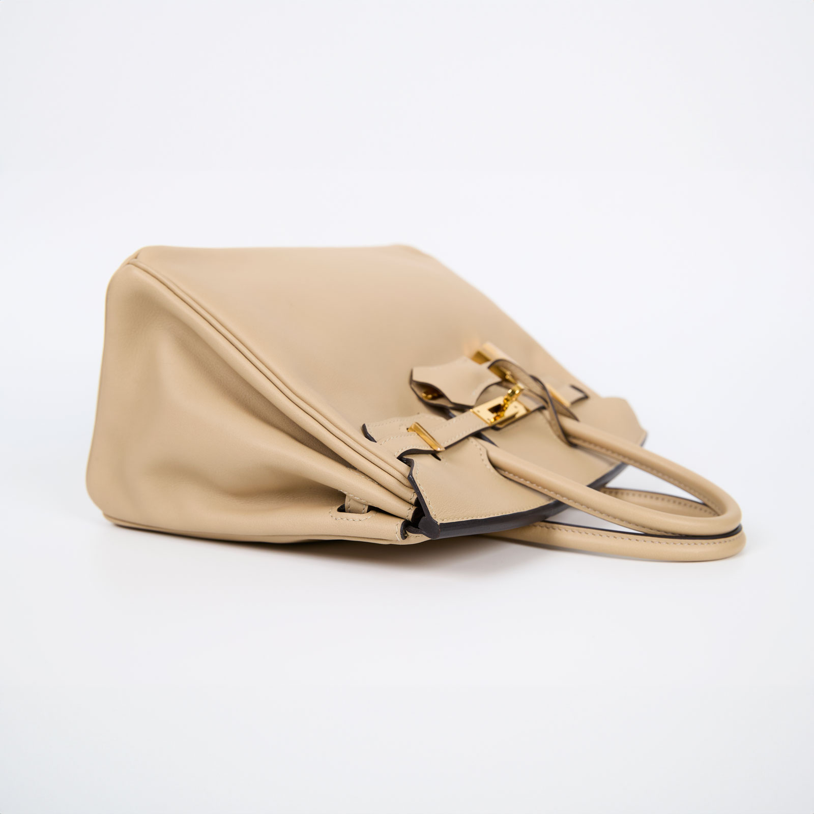 愛馬仕 Hermes Birkin Bag 柏金包 25 BK25 A刻 色號Trench 風衣灰Birkin25 Swift 原廠盒子/防塵袋/鎖組