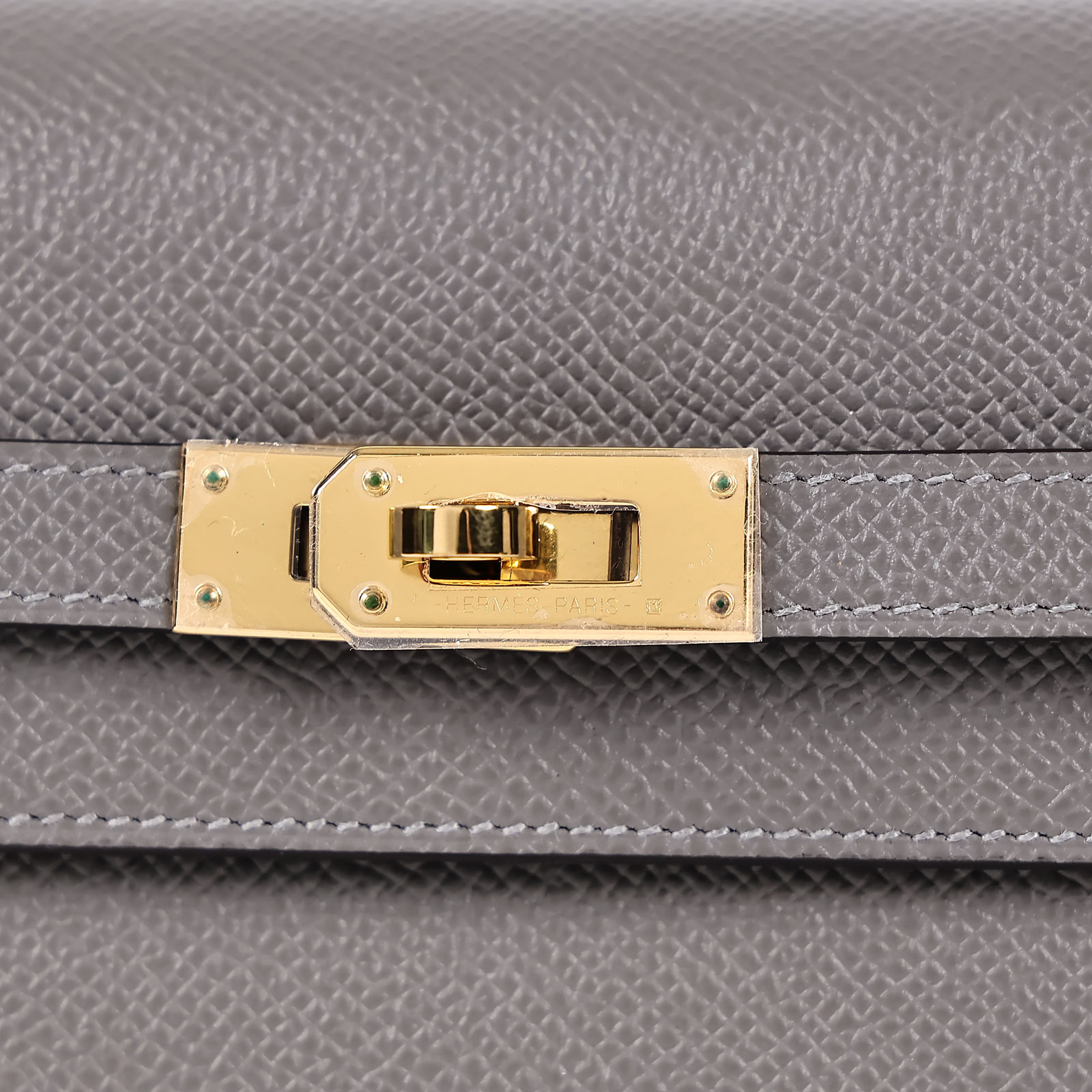 愛馬仕 Hermes Kelly to go 長夾肩背包 KLG U刻 灰KELLY TO GO 原廠盒子