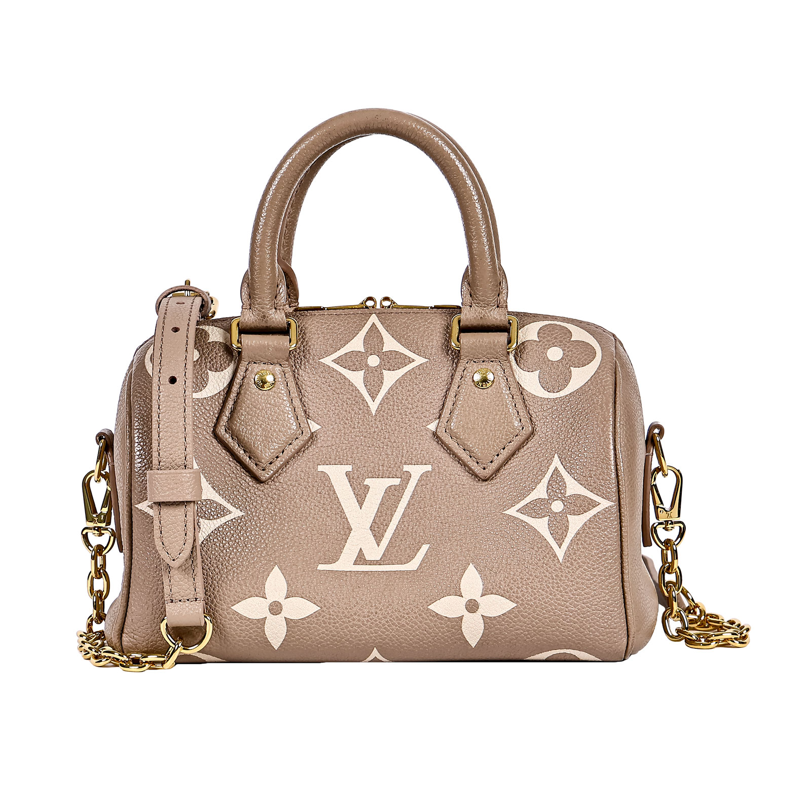 路易威登 LOUIS VUITTON Speedy Bandoulière 20 雙色 手提 斜背 波士頓包 M46575 晶片款 原廠盒子/購買證明/鎖組