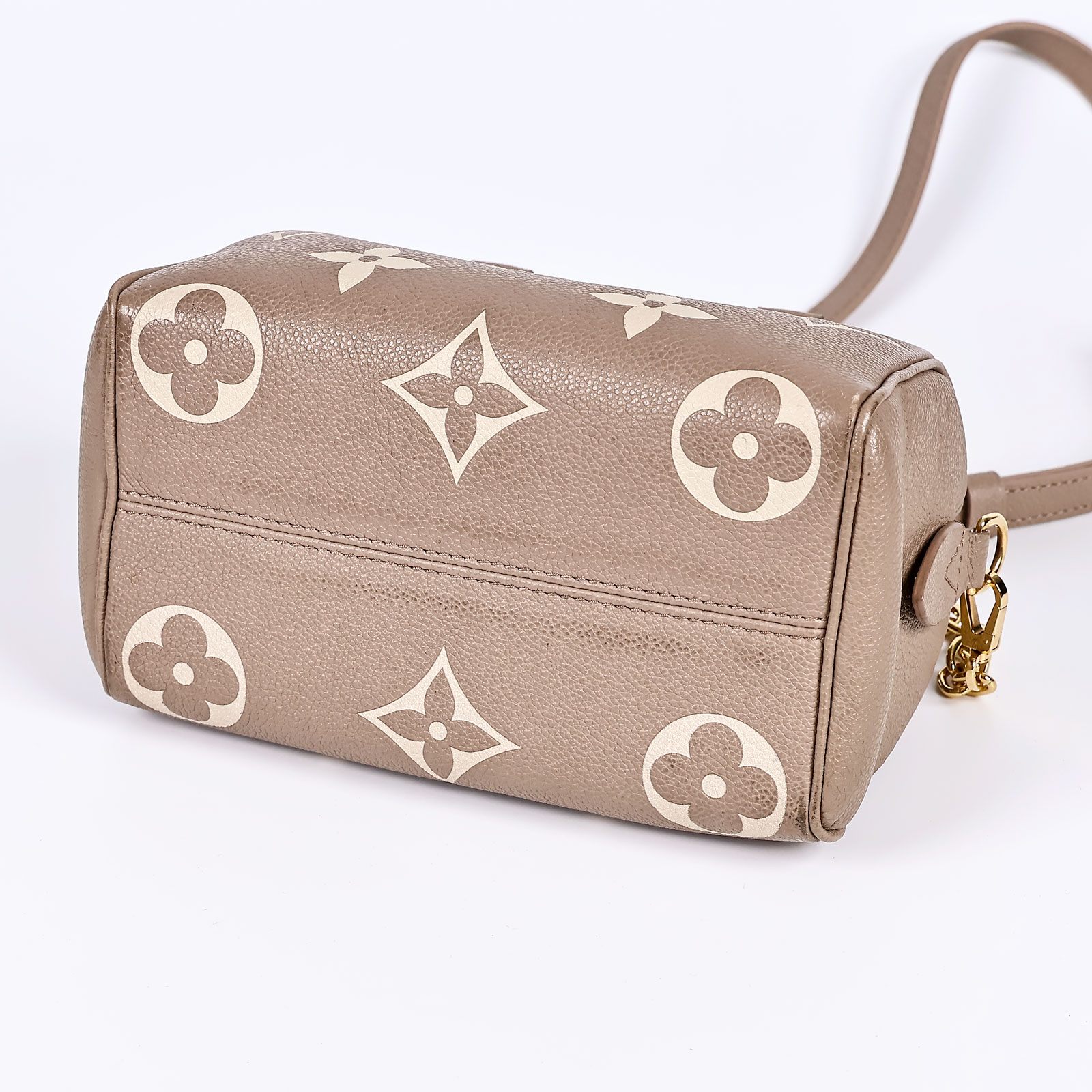 路易威登 LOUIS VUITTON Speedy Bandoulière 20 雙色 手提 斜背 波士頓包 M46575 晶片款 原廠盒子/購買證明/鎖組