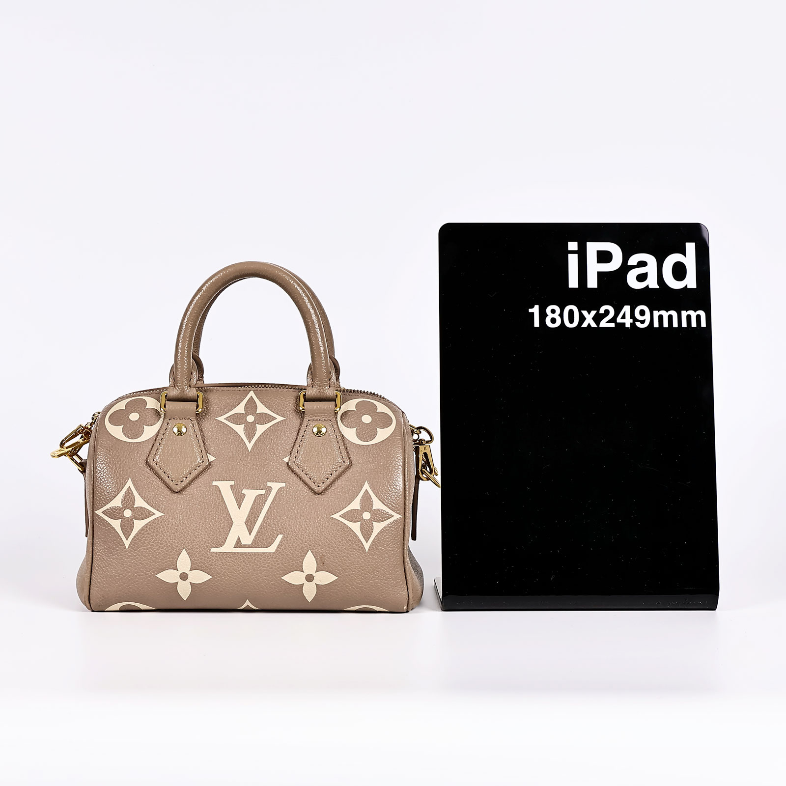 路易威登 LOUIS VUITTON Speedy Bandoulière 20 雙色 手提 斜背 波士頓包 M46575 晶片款 原廠盒子/購買證明/鎖組