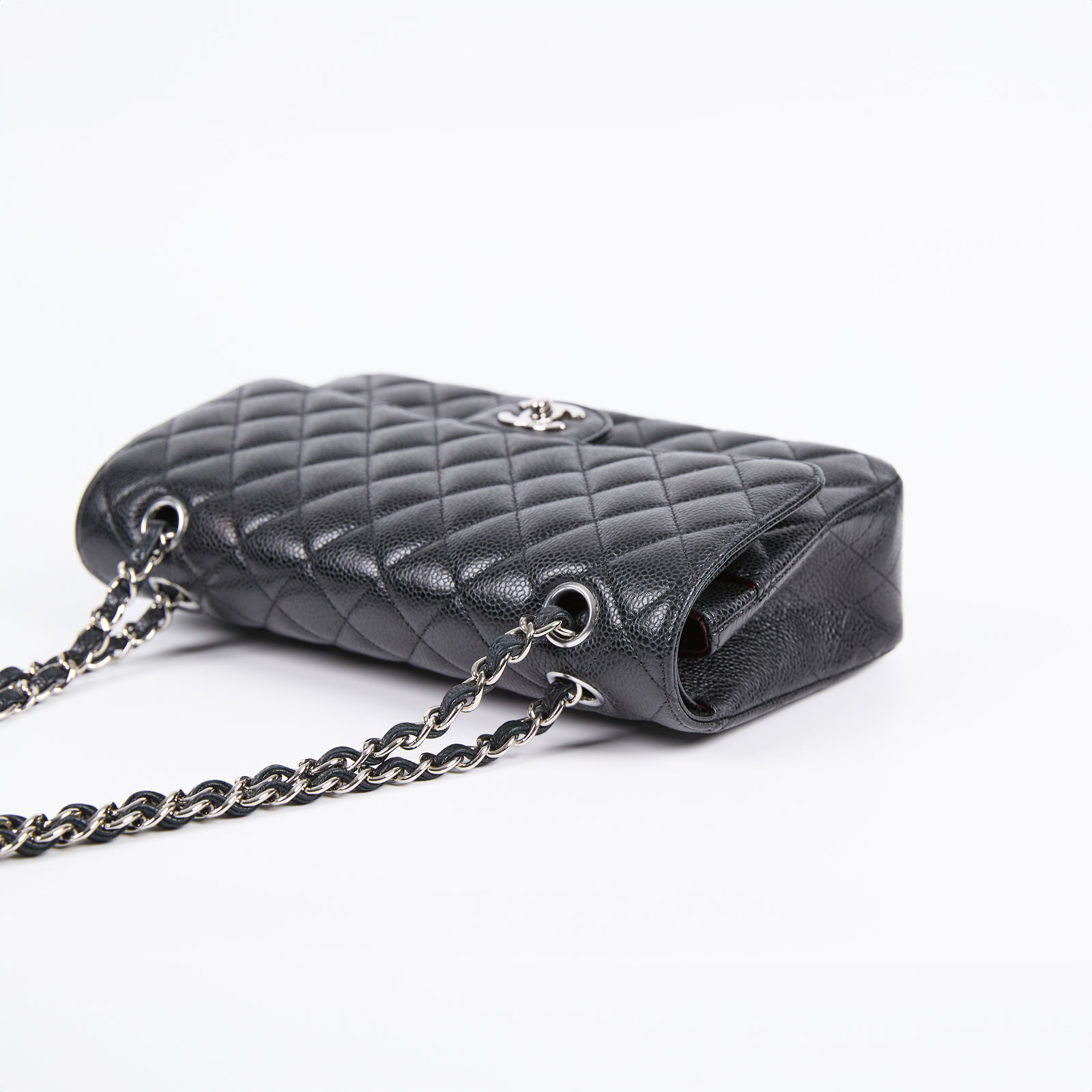 香奈兒 CHANEL CF 經典 口蓋包 A01112 31開黑銀荔枝COCO25 保證卡