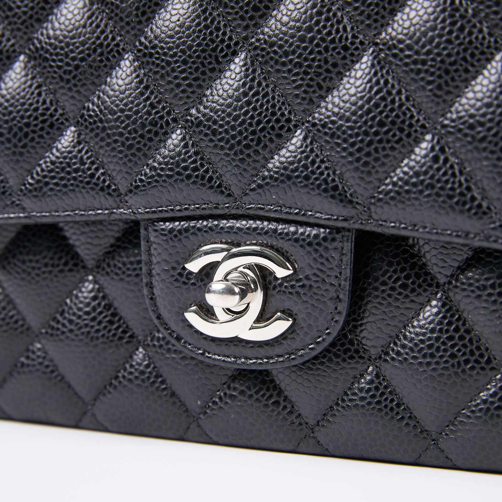 香奈兒 CHANEL CF 經典 口蓋包 A01112 31開黑銀荔枝COCO25 保證卡