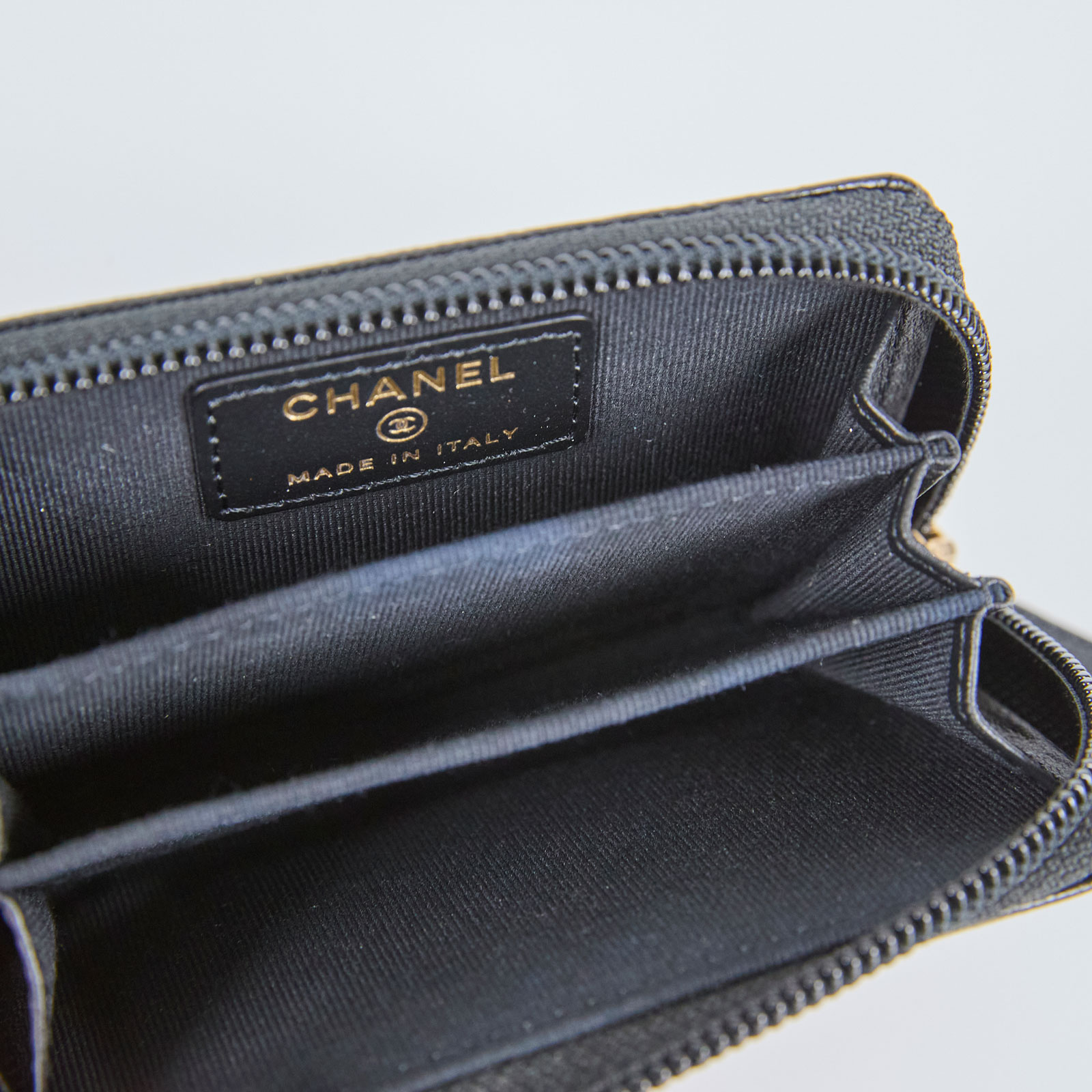 香奈兒 CHANEL BOY 拉鍊 零錢包  BOY拉鍊零錢包 原廠盒子/ 防塵袋/保證卡