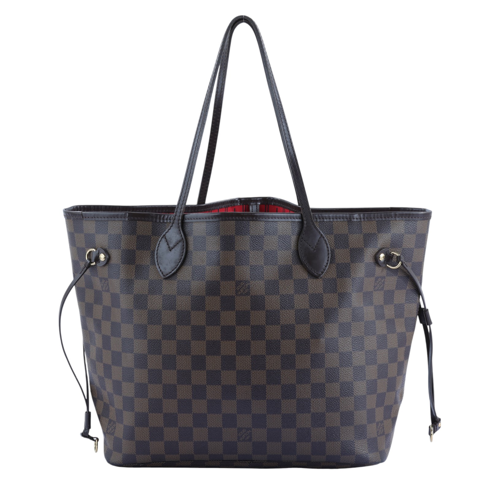 路易威登 LOUIS VUITTON 棕棋盤 Neverfull MM 托特包 N51105 棋盤NEVERFULL MM 無附屬品
