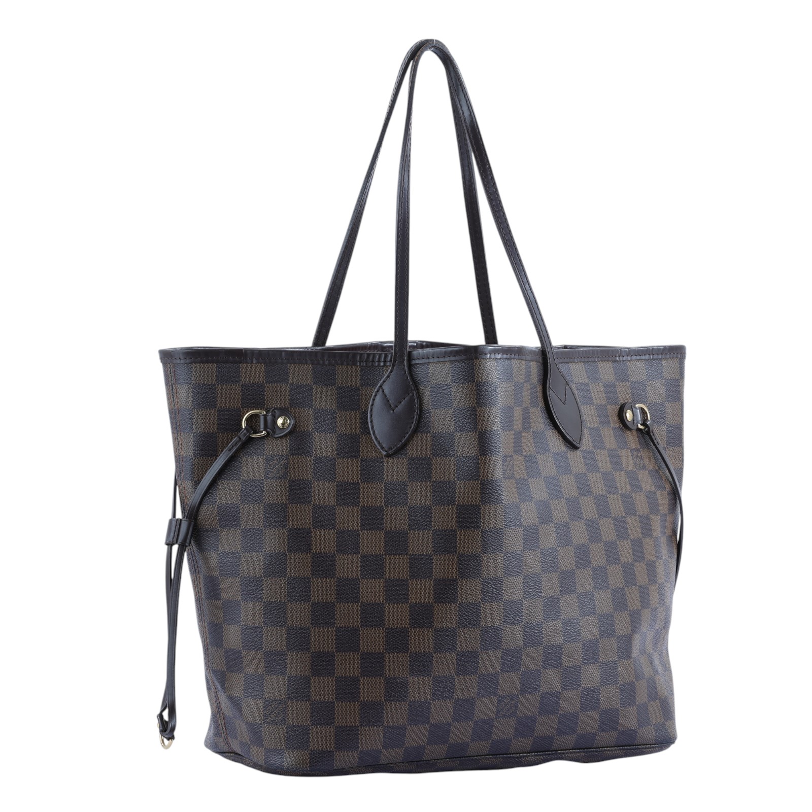 路易威登 LOUIS VUITTON 棕棋盤 Neverfull MM 托特包 N51105 棋盤NEVERFULL MM 無附屬品