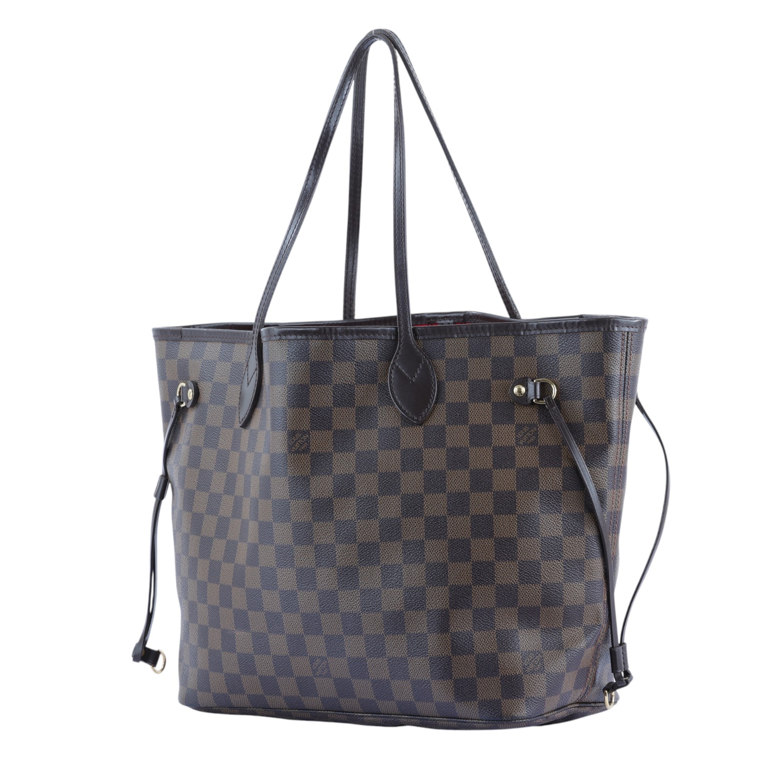 路易威登 LOUIS VUITTON 棕棋盤 Neverfull MM 托特包 N51105 棋盤NEVERFULL MM 無附屬品
