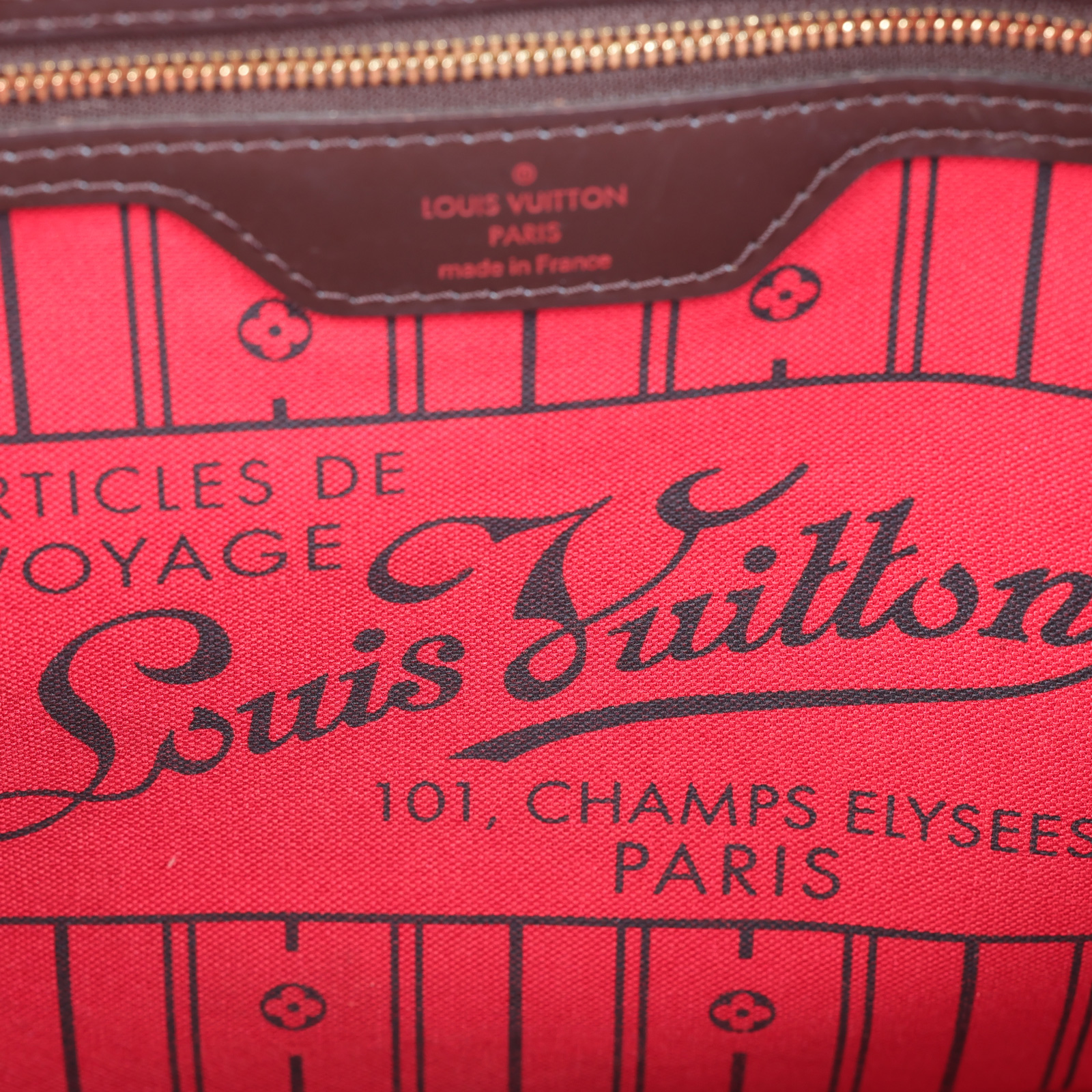 路易威登 LOUIS VUITTON 棕棋盤 Neverfull MM 托特包 N51105 棋盤NEVERFULL MM 無附屬品