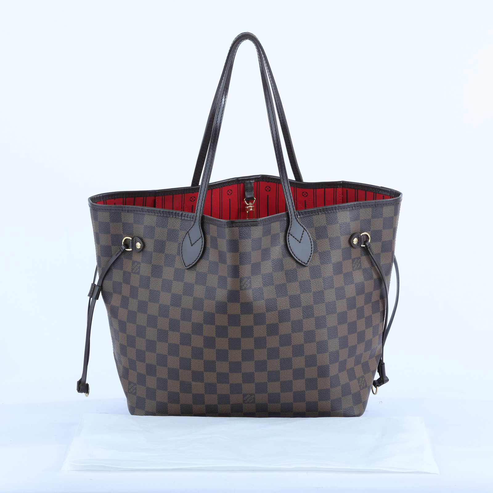 路易威登 LOUIS VUITTON 棕棋盤 Neverfull MM 托特包 N51105 棋盤NEVERFULL MM 無附屬品