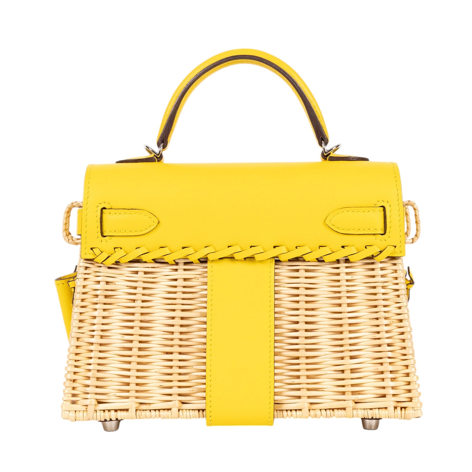 愛馬仕 Hermes Kelly Bag 凱莉包 mini Picnic KLMPIC Y刻 黃 MINI PICNIC 防塵袋