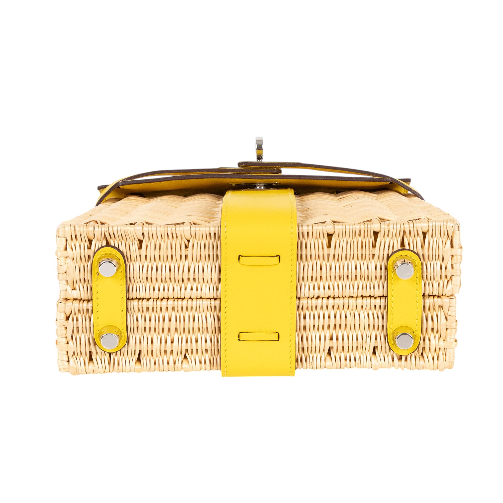 愛馬仕 Hermes Kelly Bag 凱莉包 mini Picnic KLMPIC Y刻 黃 MINI PICNIC 防塵袋
